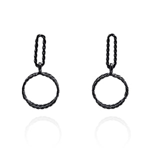 Twisted Circle Studs-Earrings-Emily Rogstad-Pistachios
