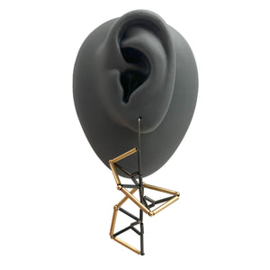 Twisted Geometric Earrings-Earrings-Emilie Pritchard-Pistachios