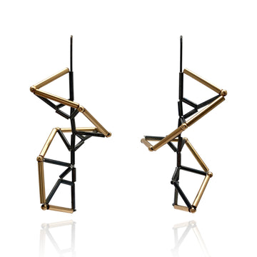 Twisted Geometric Earrings