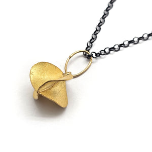 Twisted Gold Pendant Necklace-Necklaces-Petra Class-Pistachios