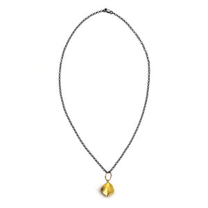 Twisted Gold Pendant Necklace-Necklaces-Petra Class-Pistachios