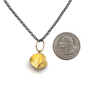 Twisted Gold Pendant Necklace-Necklaces-Petra Class-Pistachios