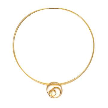 Twisted Gold Vermeil Pendant