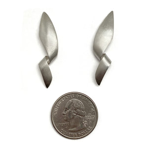 Twisted Sterling Earrings-Earrings-Jorg Wilitzki-Pistachios