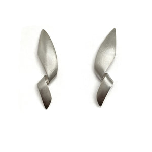 Twisted Sterling Earrings-Earrings-Jorg Wilitzki-Pistachios