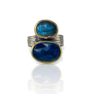 Two Toned Blue Ring-Rings-Austin Titus-Pistachios