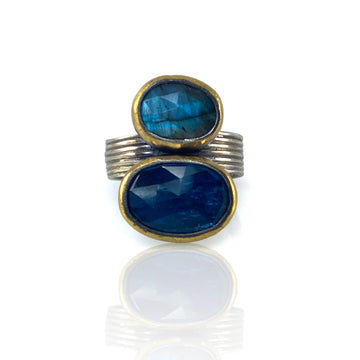 Two Toned Blue Ring