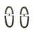 'U' Shaped Pyrite Earrings-Earrings-Heather Guidero-Pistachios