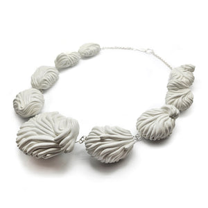 Unfurling Statement Necklace-Necklaces-Hee Ang Kim-Pistachios