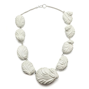 Unfurling Statement Necklace-Necklaces-Hee Ang Kim-Pistachios