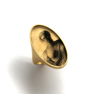 Victorian Bust Ring-Rings-Anna Bankuti-Pistachios