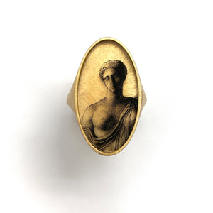 Victorian Bust Ring-Rings-Anna Bankuti-Pistachios