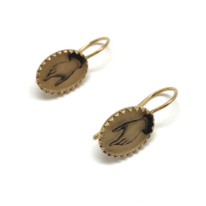 Victorian Hand Earrings-Earrings-Anna Bankuti-Pistachios