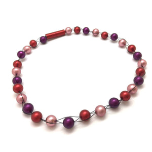 Warm Toned Bead Choker-Necklaces-Reinhard Gremli-Pistachios