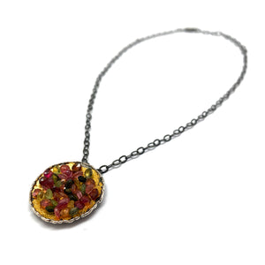 Watermelon Tourmaline Pendant-Necklaces-So Young Park-Pistachios