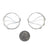 Wavy Gunmetal Hoop Earrings-Earrings-Meghan Riley-Pistachios