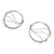 Wavy Gunmetal Hoop Earrings-Earrings-Meghan Riley-Pistachios