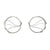Wavy Gunmetal Hoop Earrings-Earrings-Meghan Riley-Pistachios
