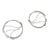 Wavy Gunmetal Hoop Earrings-Earrings-Meghan Riley-Pistachios