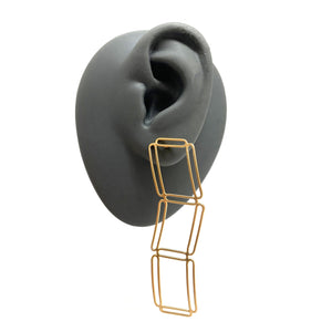 Wavy Ladder Earrings-Earrings-Emily Rogstad-Pistachios