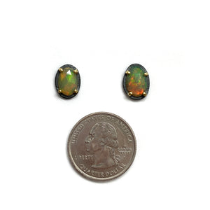 White Ethiopian Opal Studs-Earrings-Heather Guidero-Pistachios