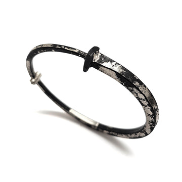 White Gold Dust Nail Bracelet