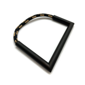 Wide Black & White Rope Bracelet-Bracelets-Joanne Grimonprez-Pistachios