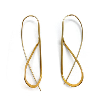 XL Gold Drawing Earrings