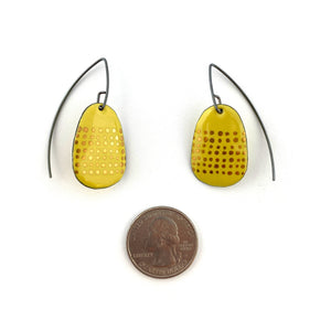 Yellow Enamel Earrings-Earrings-Jenne Rayburn-Pistachios