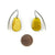 Yellow Enamel Earrings-Earrings-Jenne Rayburn-Pistachios