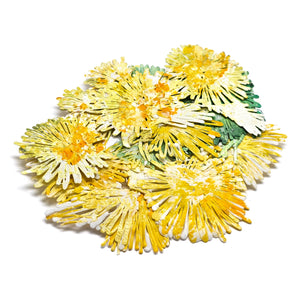 Yellow Flowers Brooch-Necklaces-Sofia Björkman-Pistachios