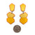 Yellow Geometric Studs-Earrings-Stephanie Smith-Pistachios