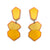 Yellow Geometric Studs-Earrings-Stephanie Smith-Pistachios