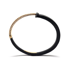 Yellow Gold Pave Tail Bracelet-Bracelets-Pat Flynn-Pistachios