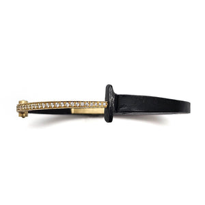 Yellow Gold Pave Tail Bracelet-Bracelets-Pat Flynn-Pistachios