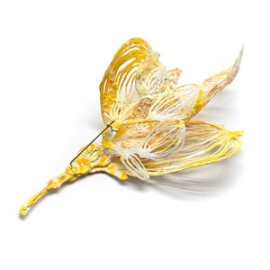 Yellow Leafs Brooch-Necklaces-Sofia Björkman-Pistachios