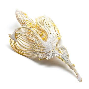 Yellow Leafs Brooch