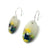 Yellow and Purple Oval Drop Earrings-Earrings-Asami Watanabe-Pistachios