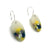 Yellow and Purple Oval Drop Earrings-Earrings-Asami Watanabe-Pistachios