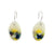 Yellow and Purple Oval Drop Earrings-Earrings-Asami Watanabe-Pistachios