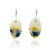 Yellow and Purple Oval Drop Earrings-Earrings-Asami Watanabe-Pistachios