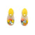 Yellow and White Layered Oval Earrings-Earrings-Asami Watanabe-Pistachios