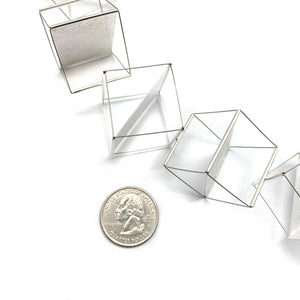 Yoko Takirai & Pietro Pellitteri - Cross Cube Necklace-Necklaces-Precious Collective-Pistachios