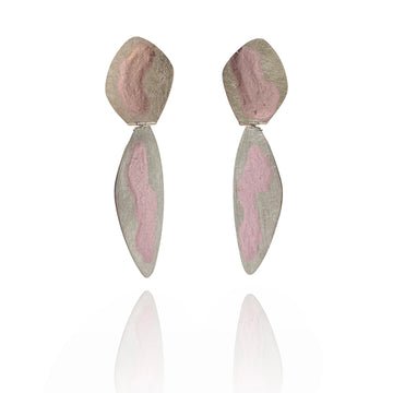 Yoko Takirai & Pietro Pellitteri -  Cross Line Oval Earrings