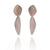 Yoko Takirai & Pietro Pellitteri - Cross Line Oval Earrings-Earrings-Precious Collective-Pistachios