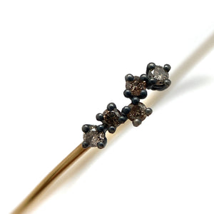 Zig Zag Diamond Open Cuff-Bracelets-Manuk Durmazguler-Pistachios