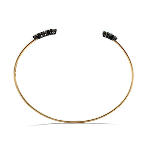 Zig Zag Diamond Open Cuff-Bracelets-Manuk Durmazguler-Pistachios