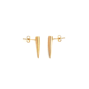 14k Gold Pointed Studs-Earrings-Hilary Finck-Pistachios