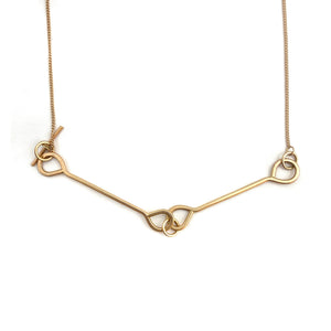 14k Yellow Gold Toggle Necklace-Necklaces-Hilary Finck-Pistachios