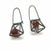 3-D Cage Earrings - Carnelian-Earrings-Emilie Pritchard-Pistachios